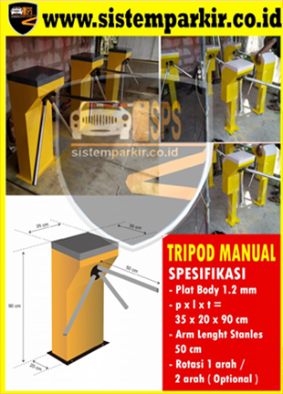 Tripod Turnstile Manual ( Tanpa Listrik )